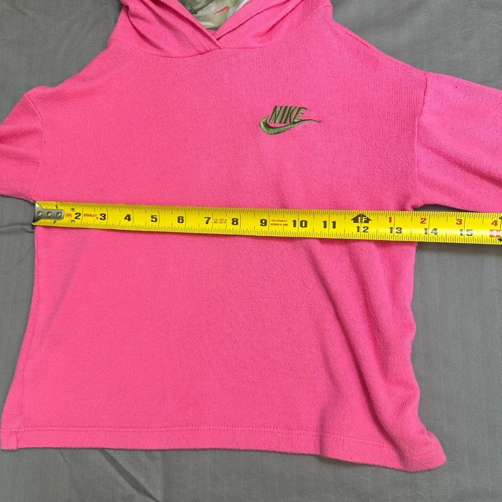 Nike Girls Pink Hoodie and Abstract Print Leggings 2‎ Piece Set Size 5 4-5 Years